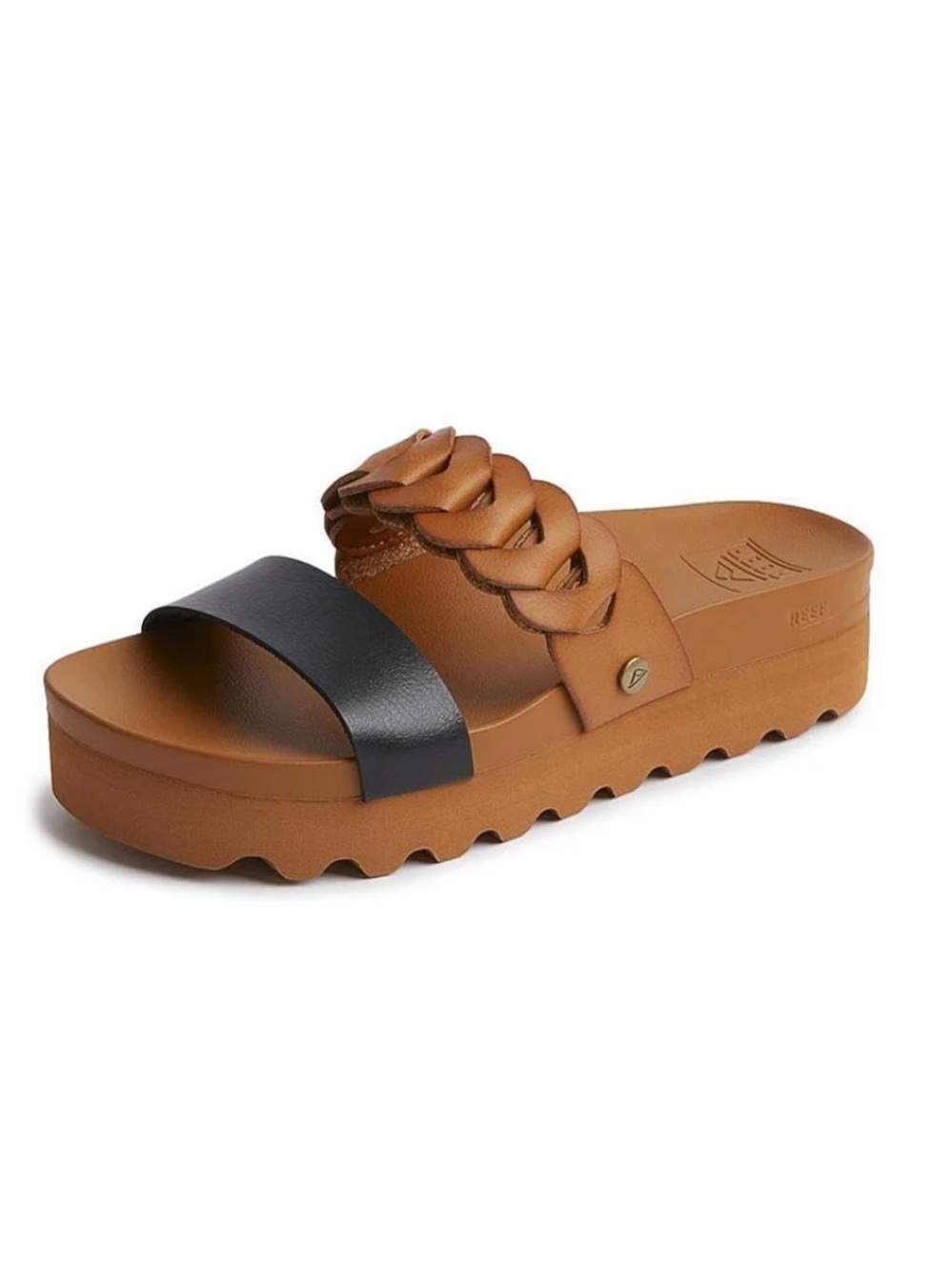 Reef Cshn Vista Hi Twist black/tan Sz 8